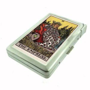 Empress Tarot Card Cigarette Case With Built In Butane Lighter
